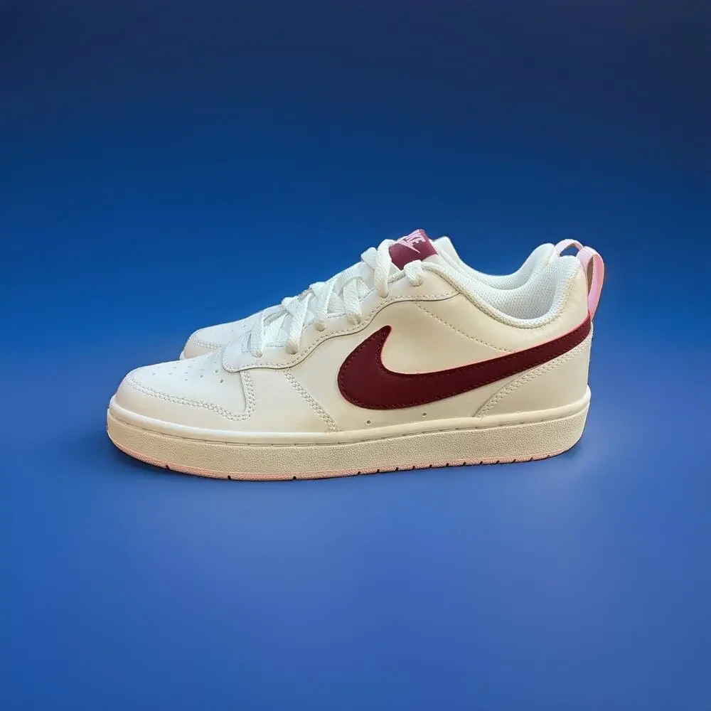 Size 6 YOUTH NIKE COURT BOROUGH LOW 2 GS BQ5448 120
